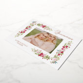 Quinceañeras Sisters Spanish Whimsical Typography 箔招待状 (回転した状態)