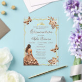 Quincenera Invitation in Spanish Boho アクリル招待状 (インサイチュ (ウェディング))