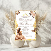 Quincenera Invitation in Spanish Boho 招待状