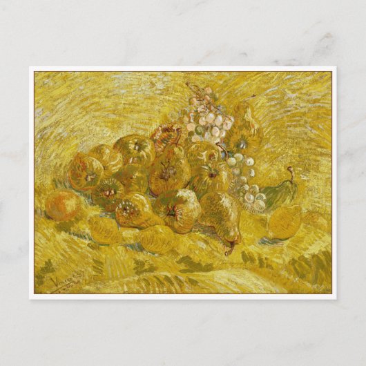 Quinces, Lemons, Pears and Grapes by Van Gogh ポストカード (正面)