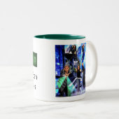 Quinceyの"起源"のコーヒー・マグ ツートーンマグカップ (正面右)