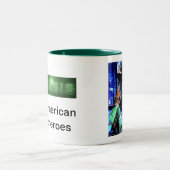 Quinceyの"起源"のコーヒー・マグ ツートーンマグカップ (中央)