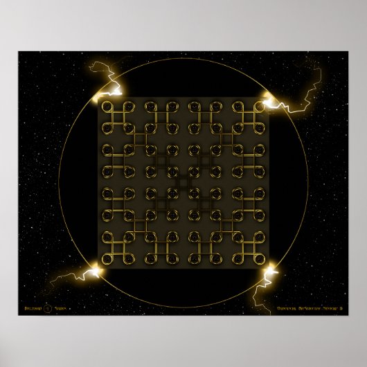 Quincuncial Bio-Spacetime Nanochip II ポスター (正面)