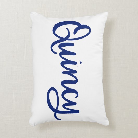 Quincy Dainy Scripts Pillow アクセントクッション (正面(垂直))