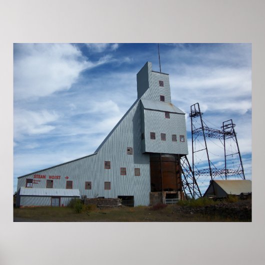 Quincy Mine Steam Hoist Photo ポスター (正面)