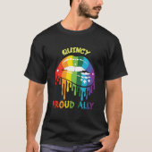 Quincy Proud Ally Lgbtq Massachusetts Pride Ma Say Tシャツ (正面)
