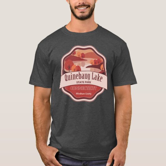 Quinebaug Lake State Park Windham County Connectic Tシャツ (正面)