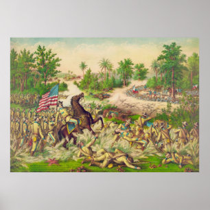 Quingua 1899年のフィリピンのアメリカ戦争の戦い ポスター