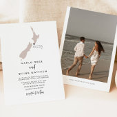 QUINNニュージーランドマップデスティネーショントラベル結婚ズ 招待状