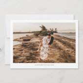 QUINNプエルトリコ赤面ピンクマップ日付を保存 招待状 (裏面)