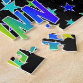 "QUINN"名、おもしろい"ハッピーバースデー" ジグソーパズル (側面)