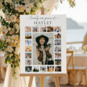 Quinn 21st Birthday Photo Timeline Poster ポスター