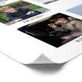 Quinn 21st Birthday Photo Timeline Poster ポスター (角)