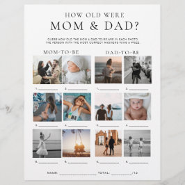 Quinn How Old Were Mom and Dad Photo Game チラシ
