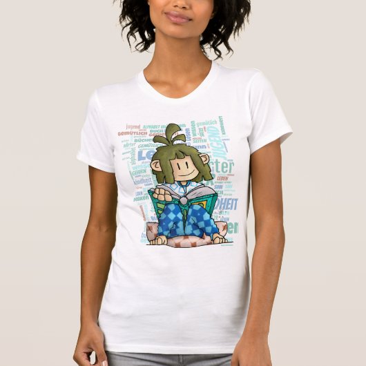 Quinn - Lernbuch Tシャツ (正面)