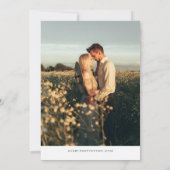 QUINN NEW HAMPSHIRE赤面マップ写真Save the Date 招待状 (裏面)