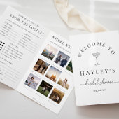 Quinn Script Bridal Shower Game Booklet チラシ