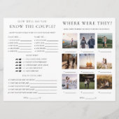 Quinn Script Bridal Shower Game Booklet 招待状 (裏面)