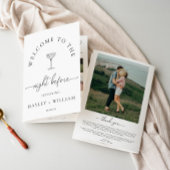 Quinn Script Wedding Rehearsal Dinner Game Booklet チラシ