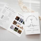 Quinn Script Wedding Rehearsal Dinner Game Booklet チラシ