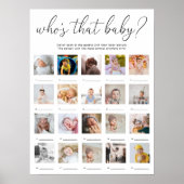 Quinn Who's That Baby 20 Photo Game Poster ポスター (正面)