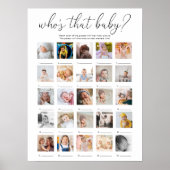 Quinn Who's That Baby 25 写真ゲームポスター ポスター (正面)