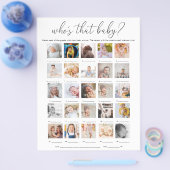 Quinn Who's That Baby 25 写真ゲーム チラシ (シングル)