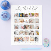 Quinn Who's That Baby 25 Photo Game チラシ (シングル)