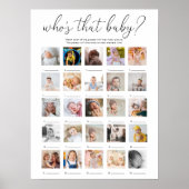 Quinn Who's That Baby 25 Photo Game Poster ポスター (正面)