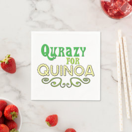 QuinoaのためのQurazy © – キノおもしろいアをテーマにした スタンダードカクテルナプキン