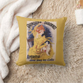 Quinquina Dubonnetの食前酒の昇進ポスター クッション (ブランケット)