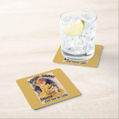 Quinquina Dubonnetの食前酒の昇進ポスター スクエアペーパーコースター (インサイチュ)