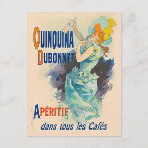 Quinquina Dubonnet Apelitif Vintage Poster 1895 ポストカード