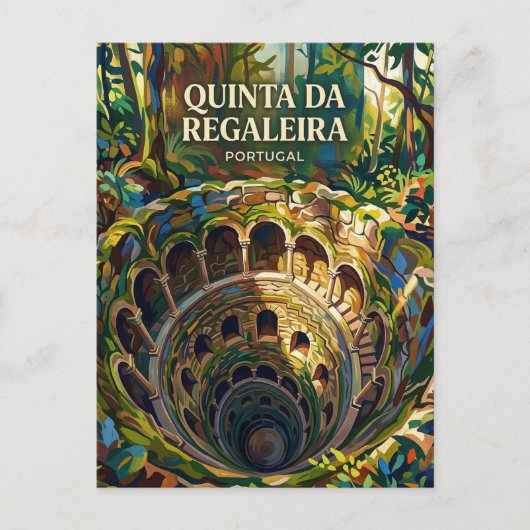 Quinta da Regaleira Portugal ポストカード (正面)