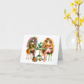 Quintelious 予測できな Cuppa時間 カード (黄色い花)