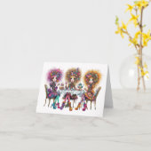 Quintelious 予測できな Cuppa時間 カード (黄色い花)