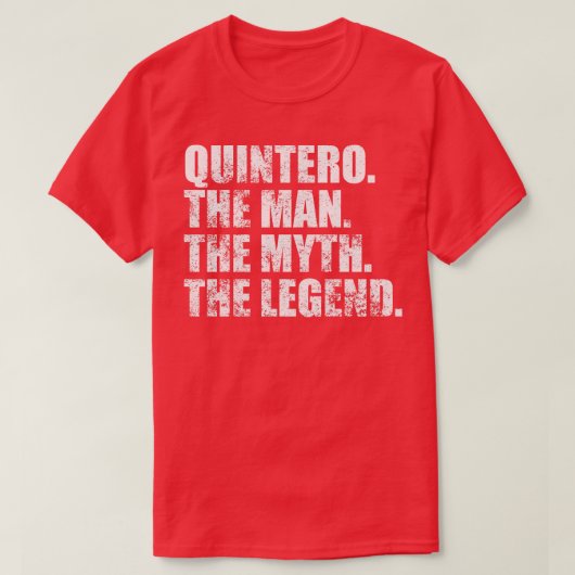 QuinteroQuinteroファミリー名Quintero姓Qu Tシャツ (デザイン正面)