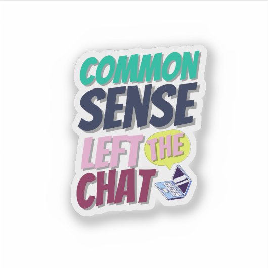 Quirky Aesthetic Sticker シール (正面)