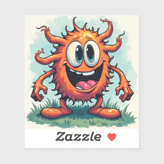 Quirky Alien Monster Art - Funny Monster Series シール (シート)