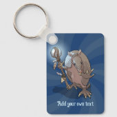 Quirky Armadillo Add Your Text Fantasy Character キーホルダー (正面)