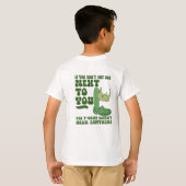 Quirky Cactus Rhino Croc Funny T-Shirt Design Tシャツ (裏面フル)