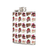 Quirky Cake Lovers Desserts Pattern Quirky フラスク (左)