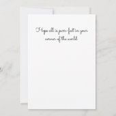 Quirky Cats Hello Custamizable Flat カード (裏面)