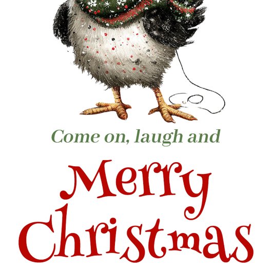 Quirky Chickens Christmas Tag Customizable ギフトタグ