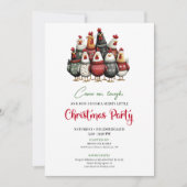 Quirky Chickens Funny Holiday Celebration Invite 招待状 (正面)