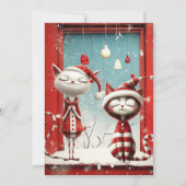 Quirky Christmas Cats シーズンカード (正面)