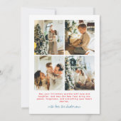 Quirky Colorful Christmas Arch Photo Doodle  シーズンカード (裏面)