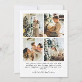 Quirky Colorful Christmas Photo Hand drawn Doodle シーズンカード (裏面)