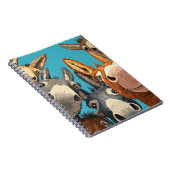 Quirky Donkey Squad - Colorful Group Illustration ノートブック (右側)