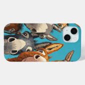 Quirky Donkey Squad - Colorful Group Illustration Case-Mate iPhoneケース (裏面 (横))